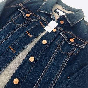 LOFT denim look jacket XS brand new!